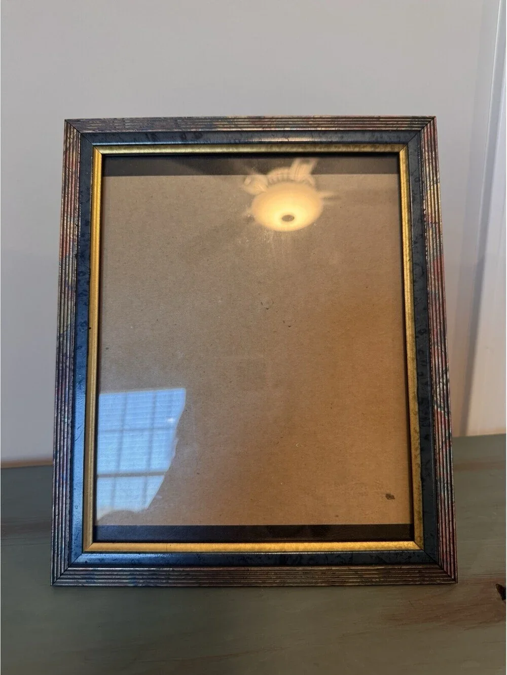 Vintage 1980s Floral Waterfall Layered Picture Frame